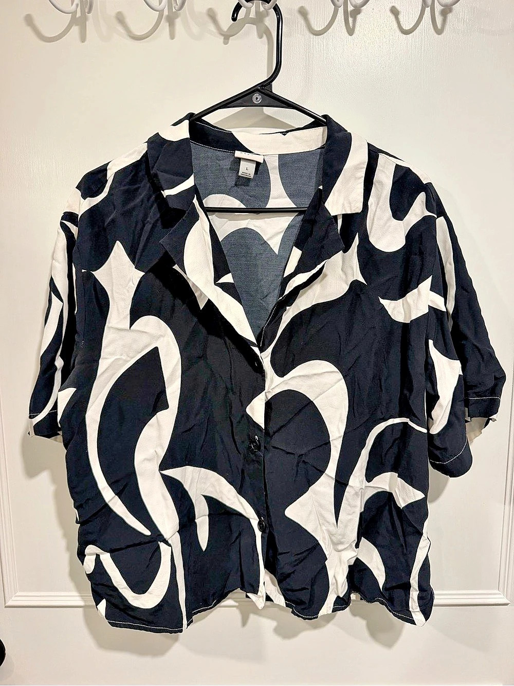 A New Day Abstract Print Button Down - Large